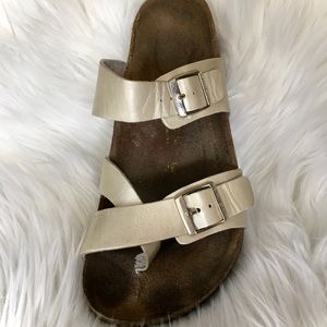Cream Birkenstock Sandals